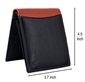 Portefeuille en cuir Inde Couture ultra résistante Fait à la main Portefeuille en cuir véritable bloquant les RFID pour hommes - Product Image 2