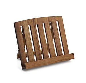 Brown Wood Large Cookbook <b>Holder</b> Kitchen <b>Tablet</b> <b>Holder</b> with Adjustable Kickstand Cook Book Stand for Kitchen Book Stand - Product Image 6