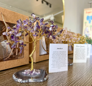 Meilleure qualité Offre Spéciale en vrac arbre naturel Multi pierres précieuses arbre en cristal enveloppé de fil de fer décoration de la maison cadeau - Product Image 6