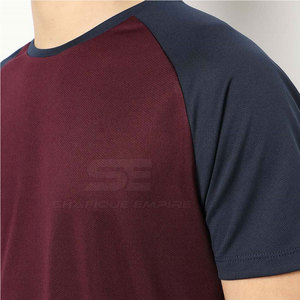 2025 T-Shirt à manches courtes pour hommes respirants de haute qualité 100% coton Simple couleur unie fabriqué au Pakistan - Product Image 3