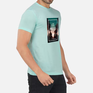 T-shirt léger de style décontracté pour hommes de haute qualité 100% coton personnalisé meilleur design imprimé manches courtes - Product Image 2
