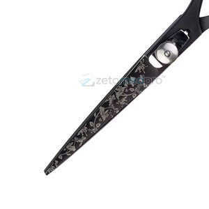 Black Titanium <b>Hairdressing</b> <b>Scissors</b> for Barbers and Stylists Professional Hair Cutting <b>Scissors</b> Black Titanium Barber Tools - Product Image 5
