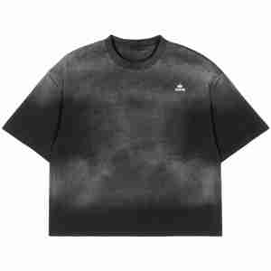 2024 vente en gros personnalisé hommes T-Shirts Vintage lavé à l'acide lourd graphique coton surdimensionné grande taille imprimé Design garçons - Product Image 1