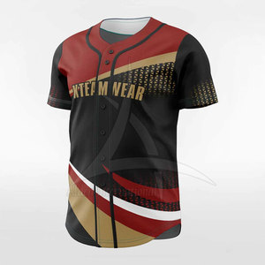 เสื้อเบสบอลคุณภาพสูงสั่งทำสีได้ ระบายอากาศ แห้งเร็ว ผลิตจากโพลีเอสเตอร์ 100% สำหรับทีม  มีจำหน่าย - Product Image 2