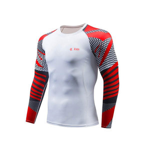 เสื้อรัดกล้ามเนื้อ MMA ยี่ห้อ ZATA SPORTS ขายส่งจากผู้ผลิตชั้นนำ ขายดีที่สุด ผลิตจากโพลีเอสเตอร์ 100% ระบายอากาศได้ดี แห้งเร็ว แขนยาว - Product Image 2