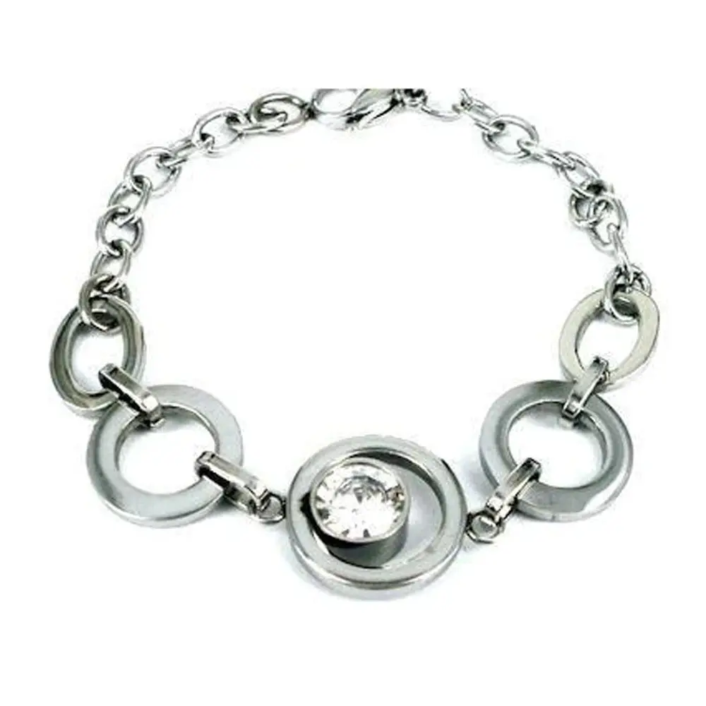 Wholesale Jewelry Top Grade Ladies Stainless Steel CZ Bracelet Premium Quality High Demanded for Women
