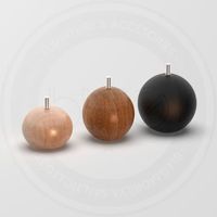 Pieds de meubles ronds en bois massif au design moderne pour canapé et cuisine, accessoires de maison robustes et résistants