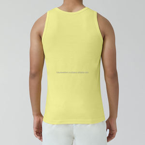Camiseta sin mangas de algodón personalizada para hombre, cuello redondo, chaleco liso, camiseta interior básica, ropa deportiva informal de algodón, camiseta sin mangas para hombre - Product Image 3