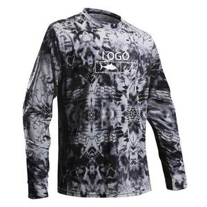 2025 hombres de moda UPF 50 + secado rápido verano pesca rendimiento camisas de manga larga que absorbe la humedad ropa de pesca personalizada impresa - Product Image 3