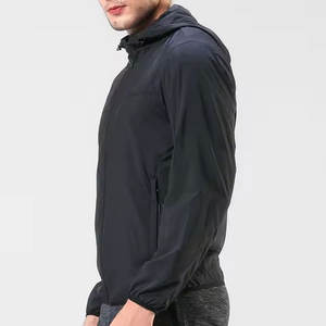 <b>Men</b> Outdoor <b>Jacket</b> Water Resistant Quick Dry Thin Skin Windbreaker Hooded Breathable <b>Jackets</b> Reflective Casual - Product Image 3