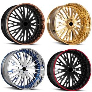 SY-02079 Rines Forjados Personalizados de 2 Piezas FORGIATO Cravatta Calidad Prémium en Oro de 24k para Chevrolet <span class=keywords><strong>Ford</strong></span> <span class=keywords><strong>Mustang</strong></span> Silverado Ferrari - Product Image 2