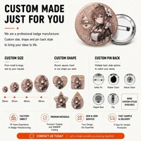 Maßgefertigte Japanische Cartoon-Stil Anstecknadeln mit Personalisiertem Design für Souvenir-Einzelhandel, Musik- und Comic-Events