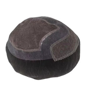 Raw Hair Mono Front Lace 100% Human Hair <b>Wig</b> Toupee Patches Prosthetic Taz Hair BD High Quality - Product Image 2