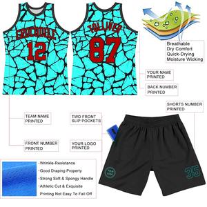 Shorts et maillots de basket-ball en maille légère pour la formation Vêtements uniformes de basket-ball imprimés personnalisés pour les clubs de sport - Product Image 3