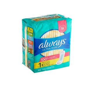 Always Ultra Thin Pads with Wings Taille 1 Regular 46 Count Soft Comfortable Absorbant Protection Bulk Pack For Sale Cheap - Product Image 6