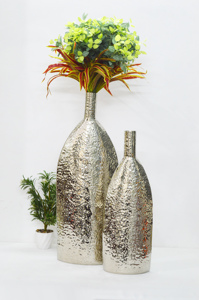 Premium <b>Textured</b> Classic Look Flower <b>Vase</b> Metal Design Premium Colourful Home Wedding Decoration Modern Style Fancy Unique <b>Vases</b> - Product Image 6
