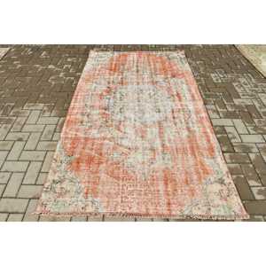 Tapis de 4,4 x 7,5 pieds, tapis turc vintage, tapis persan rouge - Product Image 1