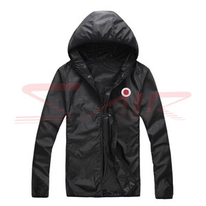 Veste coupe-vent décontractée pour homme, grande taille, à capuche, couleur unie, respirante, imperméable, écologique, séchage rapide, fermeture éclair - Product Image 1