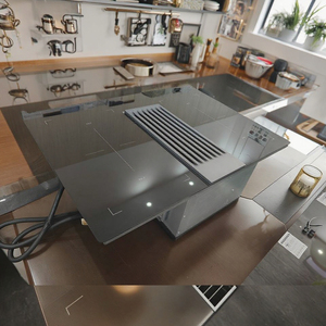 Campana Extractora de <span class=keywords><strong>Cocina</strong></span> Integrada de la Marca Ohigitecki, <span class=keywords><strong>Cocina</strong></span> de Inducción Eléctrica de 4 Quemadores, Panel de Cerámica, Campana Extractora de Extracción Descendente, Uso Doméstico - Product Image 4