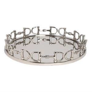 Plateaux de service décoratifs faits à la main en laiton et aluminium, finition élégante pour hôtels, maisons et décoration de table - Product Image 5