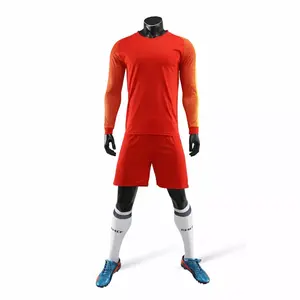 高品质全套足球服快干升华织物足球服专业3D足球服