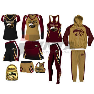 In Stock <b>Cheerleading</b> <b>Uniform</b> Light Weight <b>Cheerleading</b> <b>Uniform</b> Customized Logo <b>Cheerleading</b> <b>Uniform</b> - Product Image 1