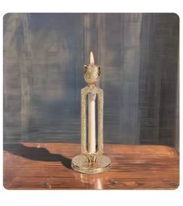 ที่ใส่แหวนเทียนโลหะพรีเมี่ยมสำหรับตกแต่งงานแต่งงานและโอกาสพิเศษอุปกรณ์ให้แสงสว่างสไตล์ INS - Product Image 6