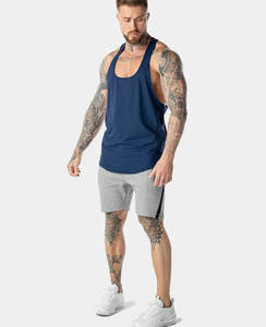 Camiseta sin mangas para hombre de primera calidad, chaleco de gimnasio de algodón transpirable personalizable con decoración de botones, chaleco de viaje a un precio - Product Image 5