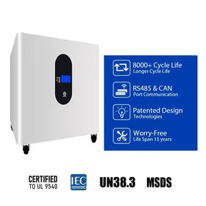 Batería de Litio Lifepo4 de Alta Tensión 5Kwh 10Kwh 15Kwh 16Kwh 51.2V 48V, Apilable y de Pie, para Almacenamiento de Energía en el Hogar - Product Image 2