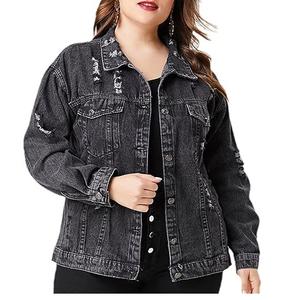 Primavera otoño mujer invierno chaquetas de mezclilla con capucha Casual Color sólido solo pecho Jeans chaqueta Slim Fit prendas de vestir chaquetas - Product Image 5