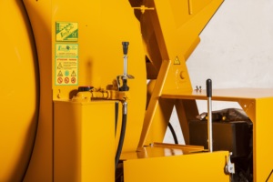 Máquina mezcladora de hormigón profesional, máquina hidráulica de LINO ella con tambor de marcha atrás y cubo de carga, hecho en Italia - Product Image 3