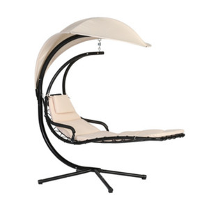 Lettino a dondolo con cuscino e struttura in acciaio verniciato Jds-017 - Product Image 1