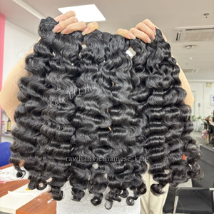 ผมต่อผมมนุษย์แบบมัดเป็นลอนแบบชาวเบอร์เมสผมหยิกแบบชาวเวียดนาม - Product Image 4