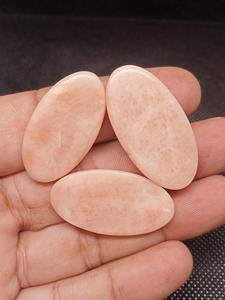 อัญมณีแอมะซอไนต์ทรงหลังเบี้ยลูกพีชธรรมชาติขนาดผสมสำหรับเครื่องประดับทางจิตวิญญาณหรือการรักษาจักระ - Product Image 2