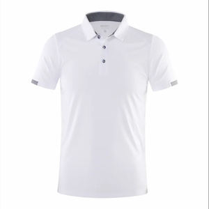 Camisa de polo con estilo personalizada de alta calidad para hombre, ropa deportiva transpirable con mangas cortas, patrón sólido, algodón y poliéster - Product Image 4