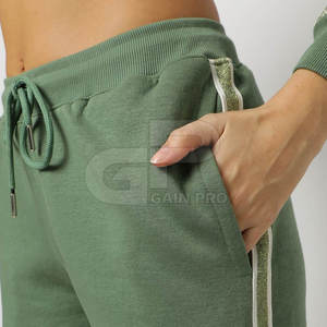 Confortable femmes survêtement athlétique Jogging costume entraînement Fitness tenue porter femmes survêtement sport Jogging ensemble - Product Image 5