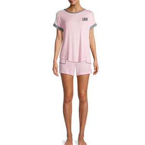 Nuevos conjuntos de moda para mujer, camisetas y pantalones cortos de secado rápido, 2 piezas, 100% algodón, ropa para mujer, conjuntos de pantalones cortos, precio al por mayor 2025 - Product Image 5