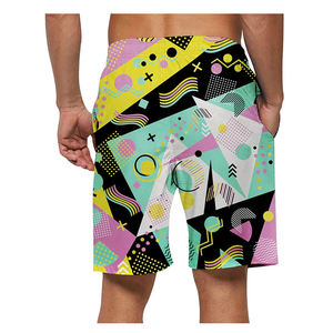 กางเกงขาสั้นผู้ชายผ้าฝ้ายคุณภาพสูง 100% ระบายอากาศได้ดี แห้งเร็ว เป็นมิตรกับสิ่งแวดล้อม เอวกลาง มีเชือกผูก ปรับแต่งได้ - Product Image 3