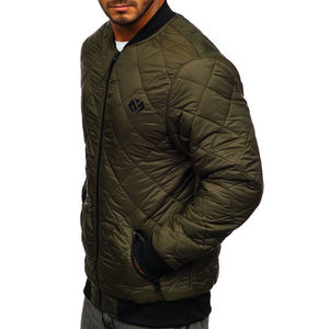 Chaqueta bomber personalizada para hombre, cazadora lisa de alta calidad, 2023 algodón, OEM, 100% - Product Image 4