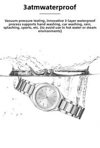 Montre pour femme Virtue 3ATM 2025, étanche, nouvelle, bracelet en acier inoxydable, calendrier, apparence haut <span class=keywords><strong>de</strong></span> gamme, montres pour femmes - Product Image 6