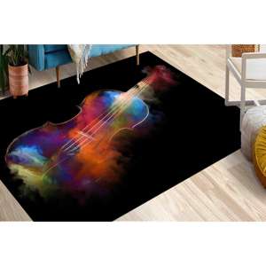 Tapis de violon coloré, tapis de violon abstraits, tapis pour violoniste, tapis fin non tissé - Product Image 3