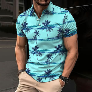Calidad 220 gramos poliéster/algodón liso teñido hombres Polo ligero transpirable de talla grande sólido Logo patrón Ringer camiseta - Product Image 1