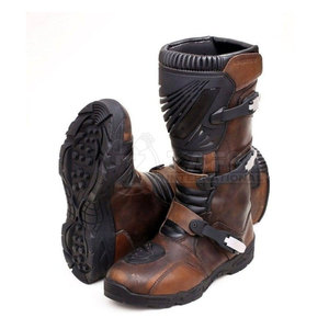 Wholesale <b>High</b> Quality Customizable <b>Knee</b>-<b>High</b> Adventure Moto Boots with Genuine Leather Lining for Winter Season - Product Image 1