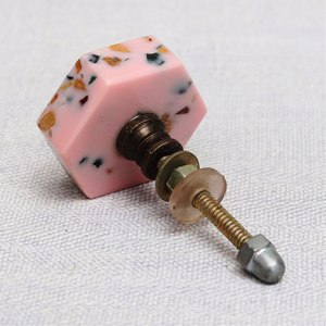 Poignée de porte en marbre de Carrare poli, couleur, forme et taille personnalisées, poli haute brillance, fabriqué en Inde - Product Image 2