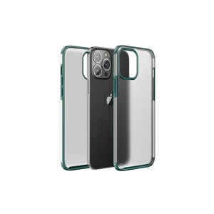 Étui de protection en silicone liquide premium SAFA Volks Edition pour iPhone 13 Pro - Vert foncé, coques arrière élégantes pour la protection du téléphone - Product Image 1