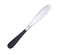 Couteau à beurre en acier inoxydable spatule à confiture manche PVD couteau à beurre de table à dîner prix de gros