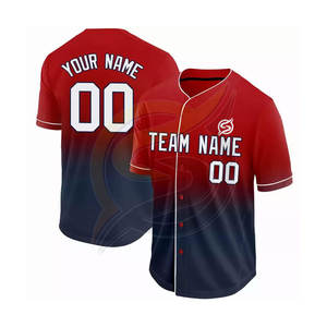 Maillot de Baseball en tissu maille 100% Polyester, ensemble avec impression numérique par Sublimation, haute qualité - Product Image 3