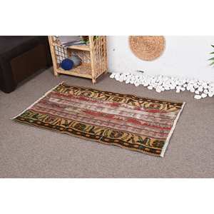 Large Area <b>Rustic</b> Red Wool Vintage Turkish <b>Rug</b> 250 X 410 cm Patchwork Rectangle Hallway Design Seagrass Latex for Room Bedside - Product Image 3