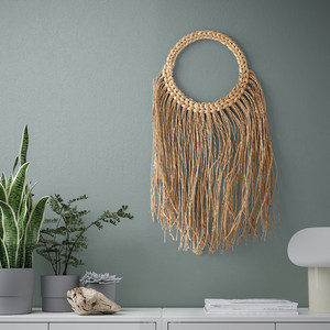 Decoración de pared de jacinto de agua con borlas seleccionadas superiores, decoración colgante para el hogar con jacinto de agua producido a mano - Product Image 6