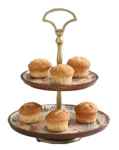 Soporte de pastel de madera de alta demanda Forma rectangular Diseño vintage Nuevo estilo Soporte para servir magdalenas para uso en fiestas y cafeterías - Product Image 4